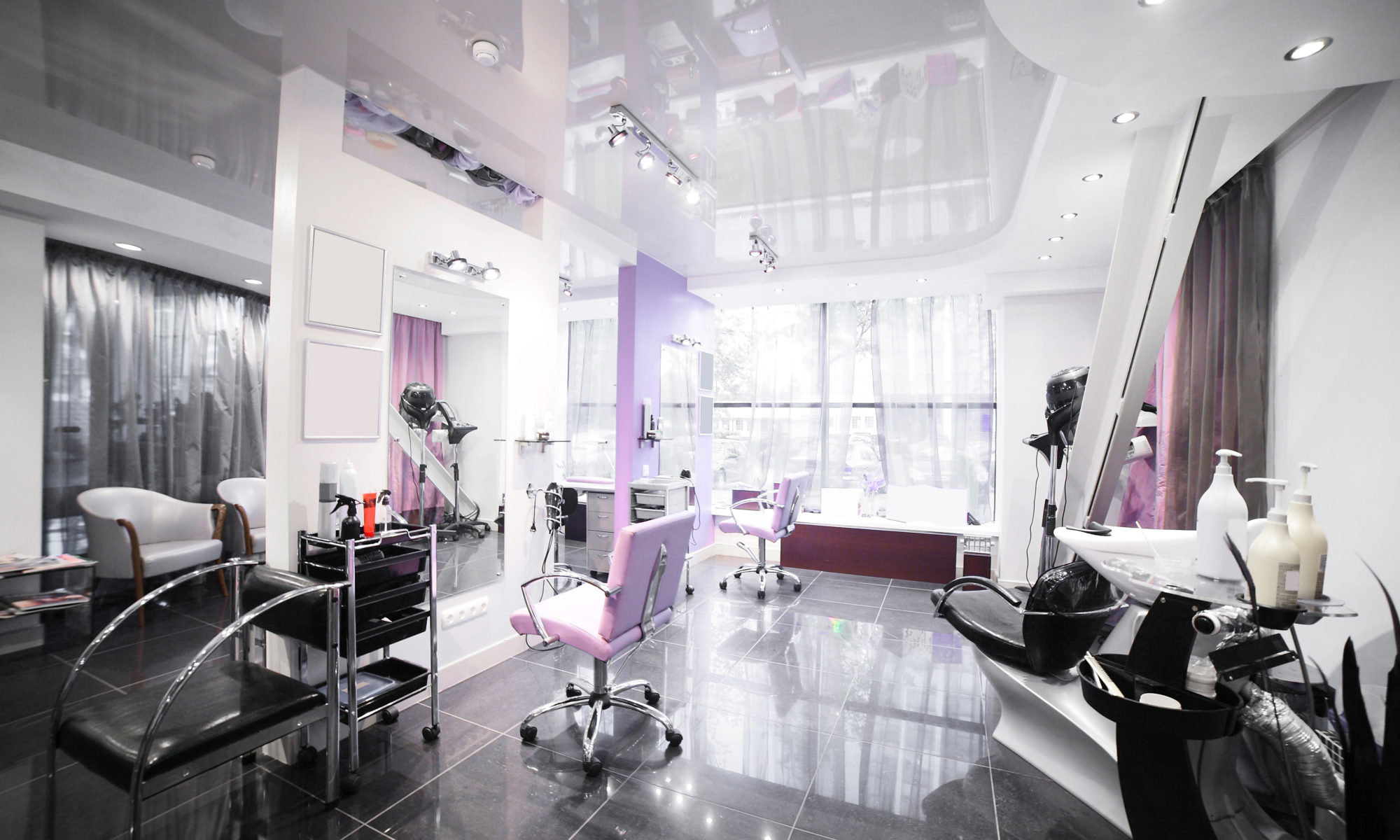 brand new interior of european beauty salon to get more customers using Go Sitebuilder
